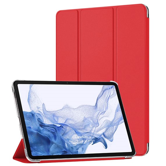 CaseUp Samsung Galaxy Tab S8 X700 Kılıf Smart Protection Kırmızı 1